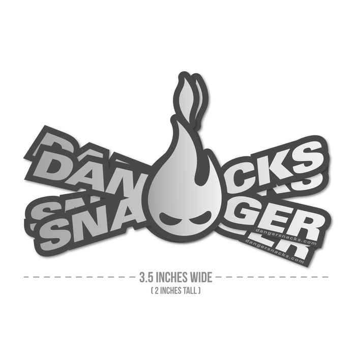 Danger Snacks Reflective Sticker